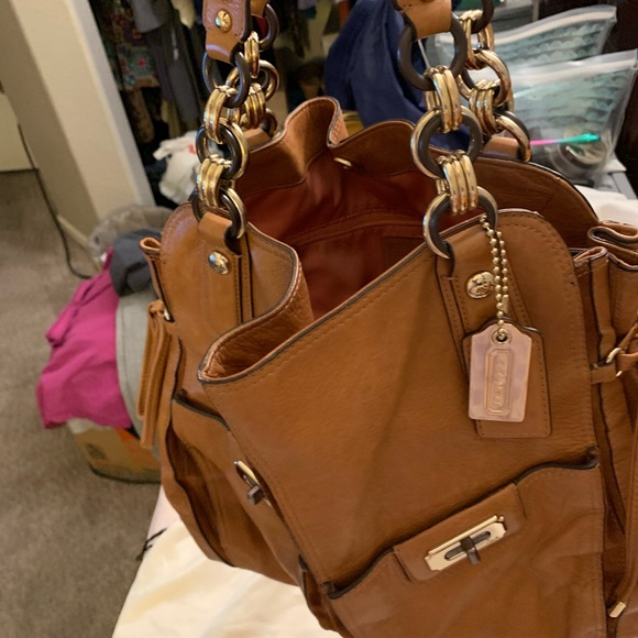 Lovely Natural Leather Coach handbag - Picture 4 of 8